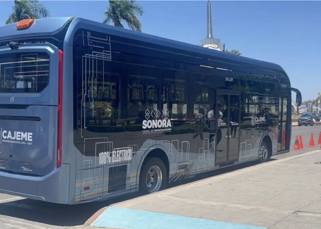 Autobús eléctrico recorre calles de OBR